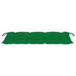 vidaXL Bancă de grădină pliabilă cu pernă, 118 cm, bambus vidaXL Bancă de grădină pliabilă cu pernă, 118 cm, bambus