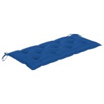 vidaXL Bancă de grădină pliabilă cu pernă, 118 cm, bambus