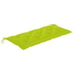 vidaXL Bancă de grădină pliabilă cu pernă, 118 cm, bambus