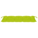 vidaXL Bancă de grădină pliabilă cu pernă, 118 cm, bambus