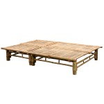 vidaXL Șezlong de 2 persoane, cu perne, bambus vidaXL Șezlong de 2 persoane, cu perne, bambus