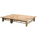 vidaXL Șezlong de 2 persoane, cu perne, bambus vidaXL Șezlong de 2 persoane, cu perne, bambus
