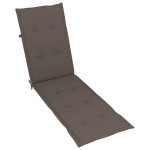 vidaXL Șezlong exterior, suport picioare și pernă, lemn masiv acacia vidaXL Șezlong exterior, suport picioare și pernă, lemn masiv acacia