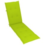 vidaXL Șezlong exterior, suport picioare și pernă, lemn masiv acacia vidaXL Șezlong exterior, suport picioare și pernă, lemn masiv acacia
