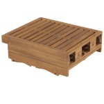 vidaXL Șezlong pliant cu pernă, lemn masiv de acacia vidaXL Șezlong pliant cu pernă, lemn masiv de acacia