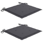 vidaXL Scaune de exterior cu perne, 2 buc., lemn masiv de acacia vidaXL Scaune de exterior cu perne, 2 buc., lemn masiv de acacia