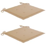 vidaXL Scaune de exterior cu perne, 2 buc., lemn masiv de acacia vidaXL Scaune de exterior cu perne, 2 buc., lemn masiv de acacia