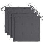 vidaXL Scaune de exterior cu perne, 3 buc., lemn masiv de acacia vidaXL Scaune de exterior cu perne, 3 buc., lemn masiv de acacia