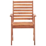 vidaXL Scaune de exterior cu perne, 3 buc., lemn masiv acacia vidaXL Scaune de exterior cu perne, 3 buc., lemn masiv acacia