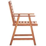 vidaXL Scaune de exterior cu perne, 3 buc., lemn masiv acacia vidaXL Scaune de exterior cu perne, 3 buc., lemn masiv acacia