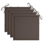 vidaXL Scaune de masă de exterior cu perne, 3 buc., lemn masiv acacia vidaXL Scaune de masă de exterior cu perne, 3 buc., lemn masiv acacia