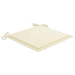 vidaXL Scaune pliabile de exterior cu perne, 4 buc., lemn masiv acacia