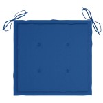 vidaXL Scaune pliabile de exterior cu perne, 4 buc., lemn masiv acacia