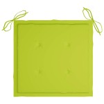 vidaXL Scaune pliabile de exterior cu perne, 4 buc., lemn masiv acacia