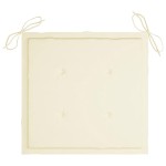 vidaXL Scaune pliabile de exterior cu perne, 4 buc., lemn masiv acacia