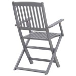 vidaXL Scaune pliante de exterior cu perne 6 buc. lemn masiv de acacia vidaXL Scaune pliante de exterior cu perne 6 buc. lemn masiv de acacia
