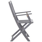 vidaXL Scaune pliante de exterior cu perne 6 buc. lemn masiv de acacia vidaXL Scaune pliante de exterior cu perne 6 buc. lemn masiv de acacia