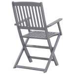 vidaXL Scaune pliante de exterior cu perne 6 buc. lemn masiv de acacia vidaXL Scaune pliante de exterior cu perne 6 buc. lemn masiv de acacia