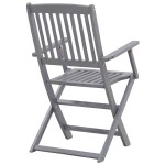 vidaXL Scaune pliante de exterior cu perne 6 buc. lemn masiv de acacia vidaXL Scaune pliante de exterior cu perne 6 buc. lemn masiv de acacia