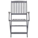vidaXL Scaune pliante de exterior cu perne 6 buc. lemn masiv de acacia vidaXL Scaune pliante de exterior cu perne 6 buc. lemn masiv de acacia