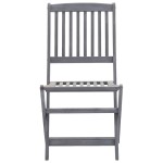 vidaXL Scaune pliante de exterior cu perne 6 buc. lemn masiv de acacia vidaXL Scaune pliante de exterior cu perne 6 buc. lemn masiv de acacia