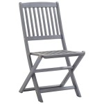 vidaXL Scaune pliante de exterior cu perne 6 buc. lemn masiv de acacia vidaXL Scaune pliante de exterior cu perne 6 buc. lemn masiv de acacia