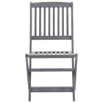 vidaXL Scaune pliante de exterior cu perne 6 buc. lemn masiv de acacia vidaXL Scaune pliante de exterior cu perne 6 buc. lemn masiv de acacia