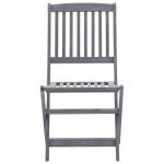 vidaXL Scaune pliante de exterior cu perne 6 buc. lemn masiv de acacia vidaXL Scaune pliante de exterior cu perne 6 buc. lemn masiv de acacia