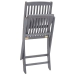 vidaXL Scaune pliante de exterior cu perne 6 buc. lemn masiv de acacia vidaXL Scaune pliante de exterior cu perne 6 buc. lemn masiv de acacia