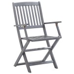vidaXL Scaune pliabile exterior, 6 buc., lemn masiv acacia vidaXL Scaune pliabile exterior, 6 buc., lemn masiv acacia