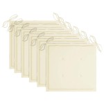 vidaXL Scaune de grădină cu perne crem, 6 buc., lemn masiv de tec vidaXL Scaune de grădină cu perne crem, 6 buc., lemn masiv de tec