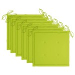 vidaXL Scaune de grădină cu perne verde aprins, 6 buc., lemn masiv tec vidaXL Scaune de grădină cu perne verde aprins, 6 buc., lemn masiv tec