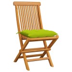 vidaXL Scaune de grădină cu perne, 6 buc., verde, lemn masiv de tec vidaXL Scaune de grădină cu perne, 6 buc., verde, lemn masiv de tec
