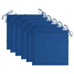 vidaXL Scaune de grădină cu perne albastre, 4 buc., lemn masiv de tec vidaXL Scaune de grădină cu perne albastre, 4 buc., lemn masiv de tec