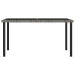 vidaXL Set mobilier de grădină, 5 piese, gri, poliratan vidaXL Set mobilier de grădină, 5 piese, gri, poliratan