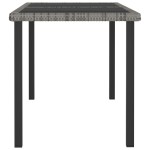 vidaXL Set mobilier de grădină, 5 piese, gri, poliratan vidaXL Set mobilier de grădină, 5 piese, gri, poliratan