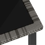 vidaXL Set mobilier de grădină, 5 piese, gri, poliratan vidaXL Set mobilier de grădină, 5 piese, gri, poliratan