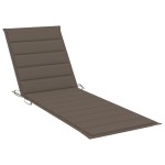 vidaXL Șezlong dublu cu perne gri taupe, lemn de pin tratat vidaXL Șezlong dublu cu perne gri taupe, lemn de pin tratat