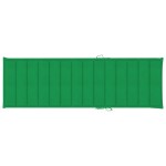 vidaXL Șezlong cu pernă verde, lemn de pin tratat