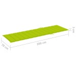 vidaXL Șezlong dublu și perne verde aprins, lemn de pin tratat vidaXL Șezlong dublu și perne verde aprins, lemn de pin tratat