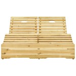 vidaXL Șezlong dublu cu perne, lemn de pin tratat vidaXL Șezlong dublu cu perne, lemn de pin tratat