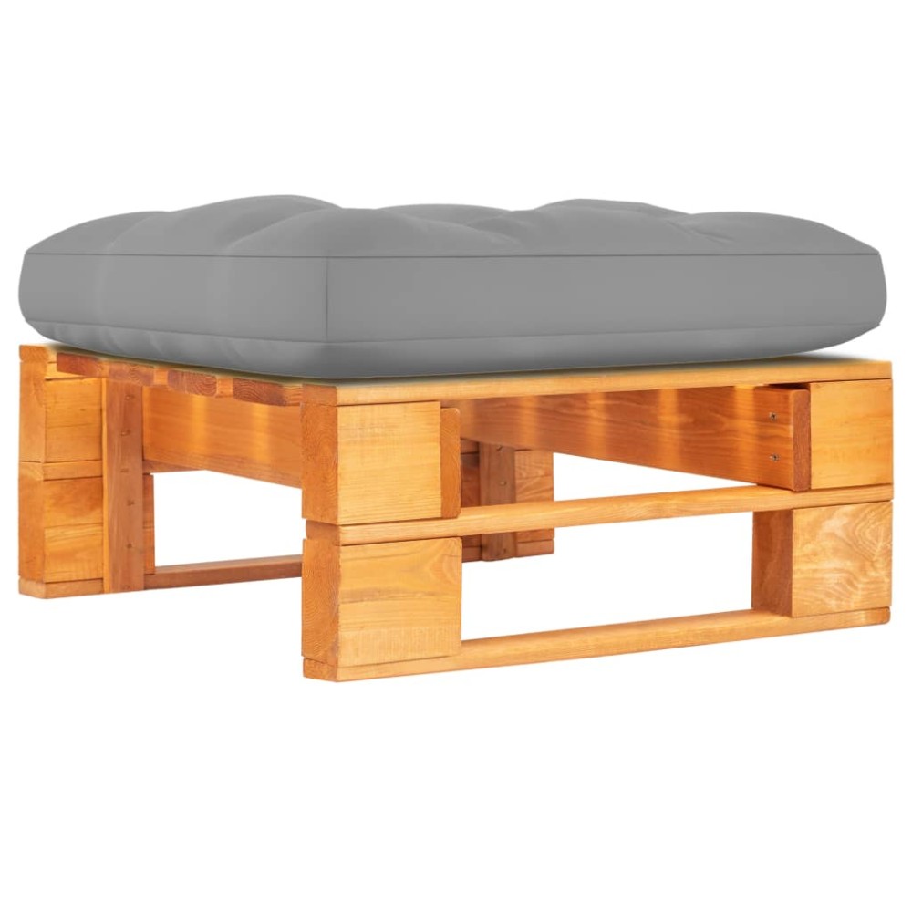 vidaXL Otoman din paleți de grădină, maro miere, lemn de pin tratat