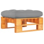 vidaXL Otoman din paleți de grădină, maro miere, lemn de pin tratat