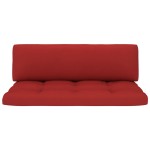 vidaXL Canapea de mijloc de grădină din paleți, alb, lemn pin tratat