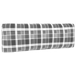 vidaXL Canapea de mijloc de grădină din paleți, negru, lemn pin tratat