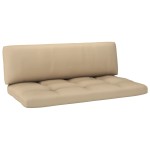 vidaXL Set mobilier din paleți cu perne, 4 piese, gri, lemn pin tratat