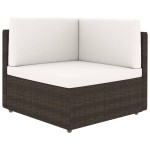 vidaXL Set mobilier de grădină, 4 piese, maro, poliratan vidaXL Set mobilier de grădină, 4 piese, maro, poliratan