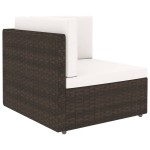 vidaXL Set mobilier de grădină, 4 piese, maro, poliratan vidaXL Set mobilier de grădină, 4 piese, maro, poliratan