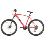 vidaXL Bicicletă montană, 21 viteze, roată 29 inci, cadru 53 cm, roșu vidaXL Bicicletă montană, 21 viteze, roată 29 inci, cadru 53 cm, roșu