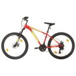 vidaXL Bicicletă montană cu 21 viteze, roată 27,5 inci, roșu, 38 cm vidaXL Bicicletă montană cu 21 viteze, roată 27,5 inci, roșu, 38 cm